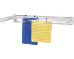 Uittrekbare Telegant 81 Protect Plus Wanddroger - Compact formaat wasrek - Badkamer en balkon - Hangende wasdroger