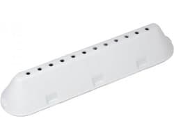 3st - Wasrib trommelrib 12 gaatjes 6 klemmen - 225x54x40mm - meenemer trommel voor wasmachine - geschikt voor Ariston Blue Air Hotpoint Indesit