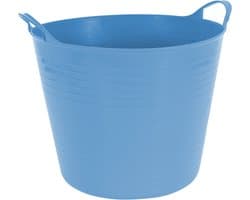 Excellent houseware Flexibele kuip / emmer - blauw - 27 liter - kunststof - 42 x 35 cm — afbeelding 1