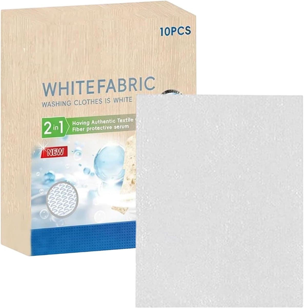 Textielverf Vellen - Kleding Hersteller - Kleding Opfrissen - Individueel Verpakt - 10 Vellen - Wit — afbeelding 1