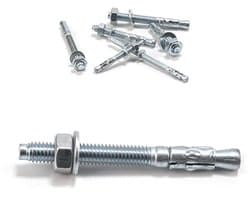 Boutanker Set - Betonanker Pluggen - Zware Bevestiging - Roestvrij Koolstofstaal - M6 x 60 mm - Zilver