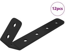 vidaXL - Haken - 12 - pcs - Zwart - M5 - x - 110 - mm - IJzer