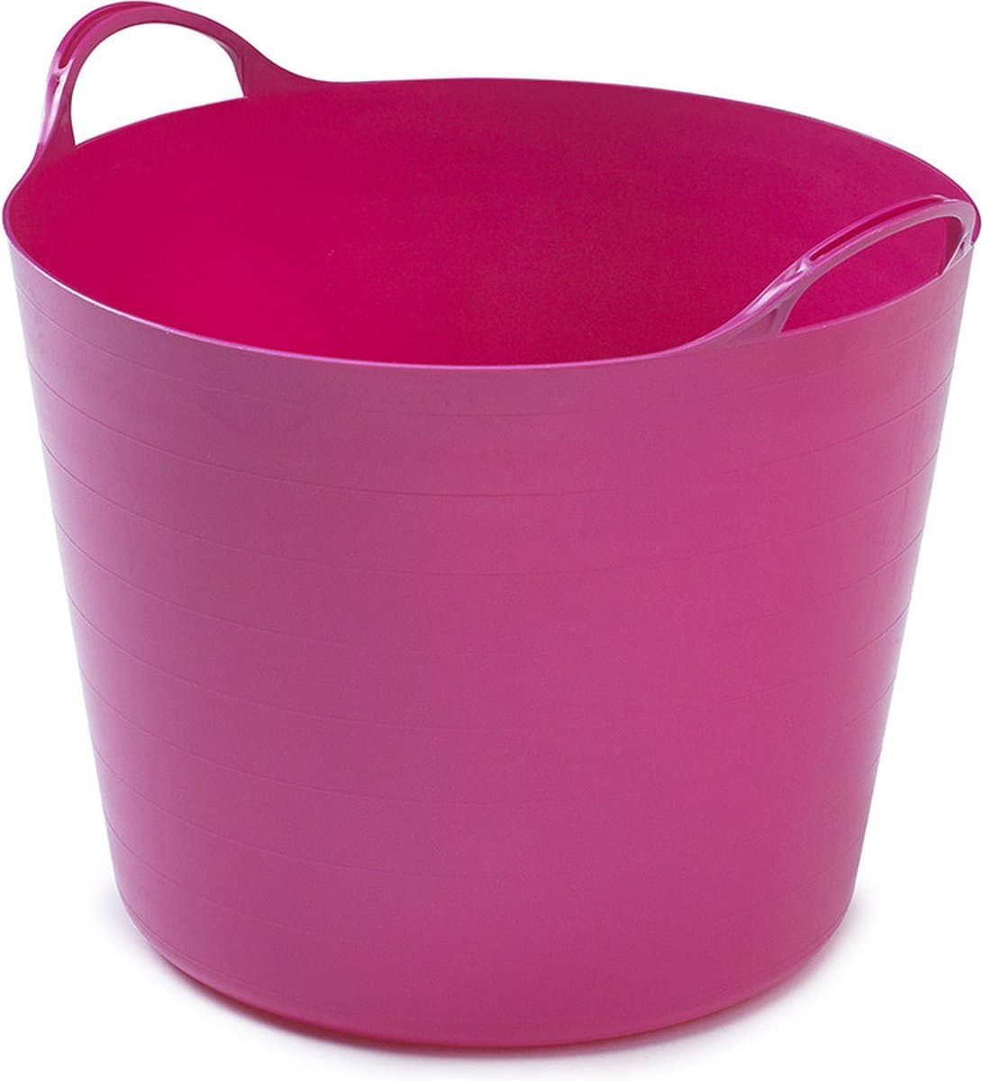 Flexibele emmer - 26 liter - Kunststof - Roze - 38 x 41 x 35 cm — afbeelding 1