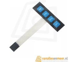 1×4 Membrane matrix keypad Paneel