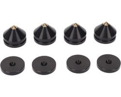 Luidspreker Isolatievoetjes - Trillingsdempers - Verbeter Geluidskwaliteit - Aluminiumlegering - 4 Sets - Zilver