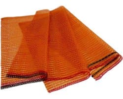 Ritselzakken met trekkoord - Netzakken opslag - Producten bewaren - Ademend materiaal - 31 cm x 50 cm - Goudgeel