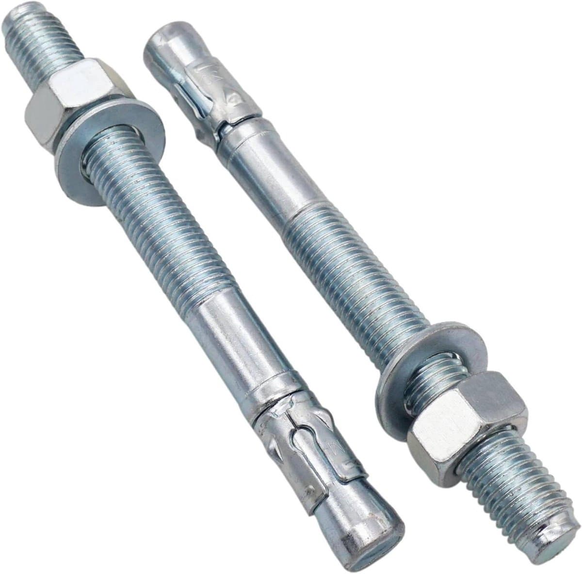 Wigankers - Metalen pluggen Ankerbout - Beton Bevestigen - Zelfspannend - M20 x 220 mm - Zilver — afbeelding 1