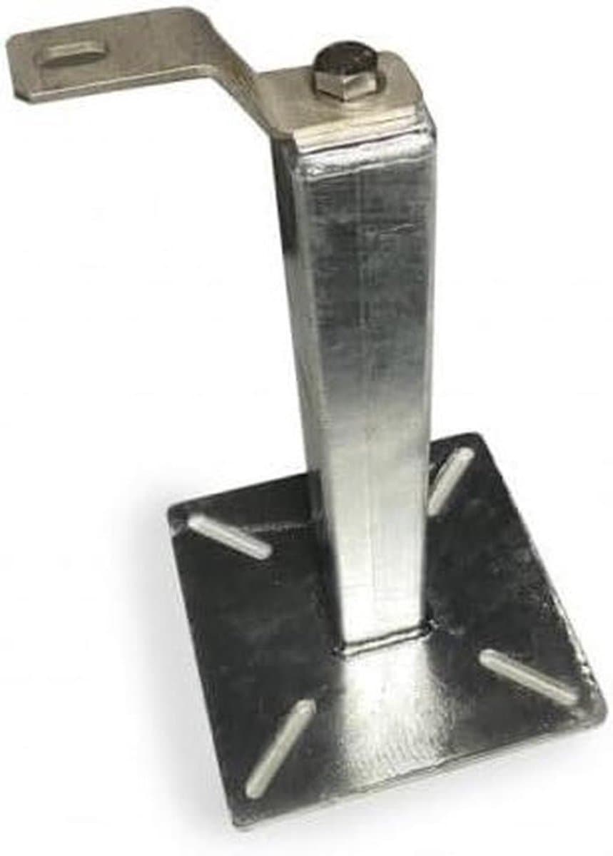 Grondanker Met Stang - Bevestigingsanker Hulsanker - Veilige Bevestiging - Roestvrij Staal 304 - 400mm Hoog - Zilverkleurig — afbeelding 1