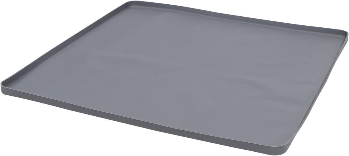 Vaatwasser Lekbak - Waterdichte Mat - Keuken Beschermen - Verhoogde Randen - 60x60 cm - Grijs — afbeelding 1