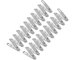 Dailygoods- Kledingpinnen 20 stuks - Roestvrij Staal - Antislip - Duurzaam - Winddicht - Klemcapaciteit - Wasknijpers