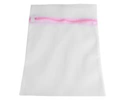 ONF3 - Waszak - Lingerie opbergtas - Ademend fijn gaas - Lichtgrijs - Ondergoed tas - Voor veilig wassen van kleding - 40 x 50 cm