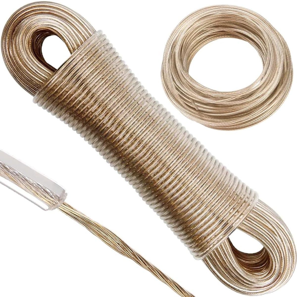 MTTProducts - Kledinglijn - Buiten - Extra Sterk - 30 Meter - Stalen Kern - 120kg Draagvermogen - Ideaal voor Tuin en Kamperen — afbeelding 1