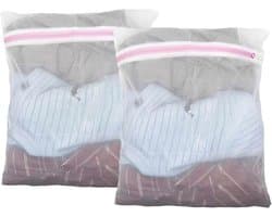 Kleine Waszak 30 x 40 cm, Beschermende Wasnet voor Kleding, Voorkomt Vouwen en Deformatie, Ideaal voor Delicate Was en Ondergoed
