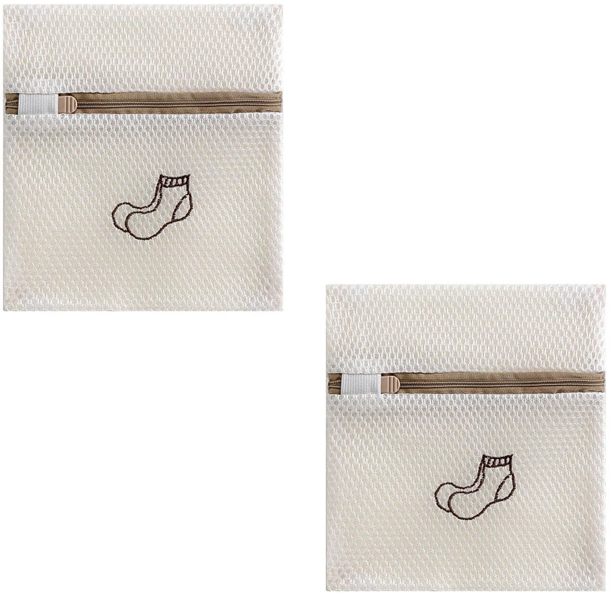 Set van 2 Waszakken voor Kleding - Zipper, 18x20 cm - Ideaal voor Delicate Kleding, Sokken en Schoenen — afbeelding 1