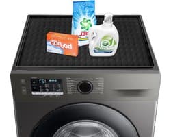 Wasmachine Droger Mat - Apparaat Beschermer - Apparaten Beschermen - Antislip Waterdicht - 60 x 50 cm - Zwart