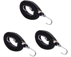 Cosensi- Bungee Koorden 80 Inch - Verstelbaar Elastisch Touw - Heavy Duty - Met Gesp/Haken - Anti-roest - Voor Camping/Tuinieren - Elastisch Koord