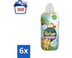Robijn Collections - Wasverzachter - Kokos - 1,25L - 50 Wasbeurten - Voordeelverpakking - 6 stuks