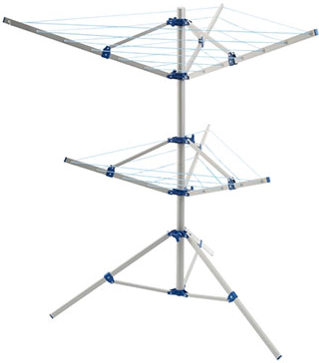 Brunner LAUN-TREE 3A Wasrek met Uitschuifbare Droogarmen - 14 Meter Drooglijn - Inklapbaar - Aluminium Frame — afbeelding 1