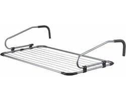 Droogrek voor balkon en binnen - ruimtebesparend - 1 stuk - antraciet - 106 x 55 cm — afbeelding 1