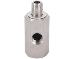 M10x1.0 roestvrij staal oliedruksensor - universele adapter - lekvrij ontwerp - zilver - anti-roest - eenvoudig te bevestigen - geschikt...