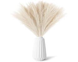 30 Stukken Gedroogd Pampire Gras, Gele Naturalnh - Fluffy Kunstbloemen en Decoratie voor Boho Bruiloft en Woondecoratie