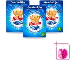 3 x Robijn - Intense - Geurbuiltjes - Langdurige Geur - Intense Frisheid - 3 Geurbuiltjes - Bulkverpakking - Geur in kleding - Douchemop - Frisheid kleding