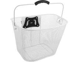 1set Snelle Ontgrendel Iron Mesh Fietsmand Voor Mountainbikes Lichtgewicht Draagbaar Met Grote Opbergruimte Voor Voorste Fiets Handvat Mand Geschikt Voor Winkelen Vervoer