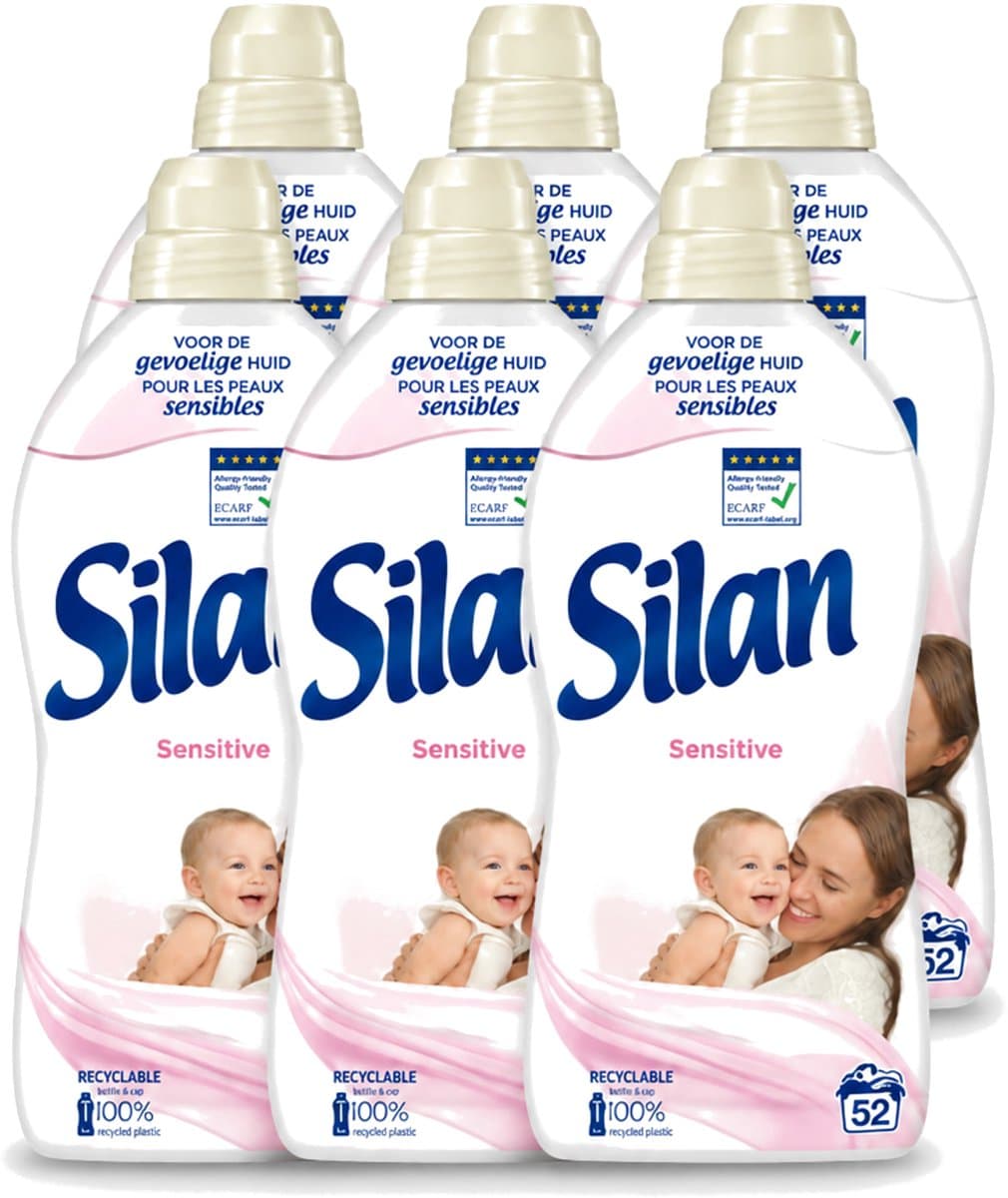 6 x Silan – Wasverzachter – Sensitive – 1144 ml - Voordeelverpakking - 6 stuks — afbeelding 1