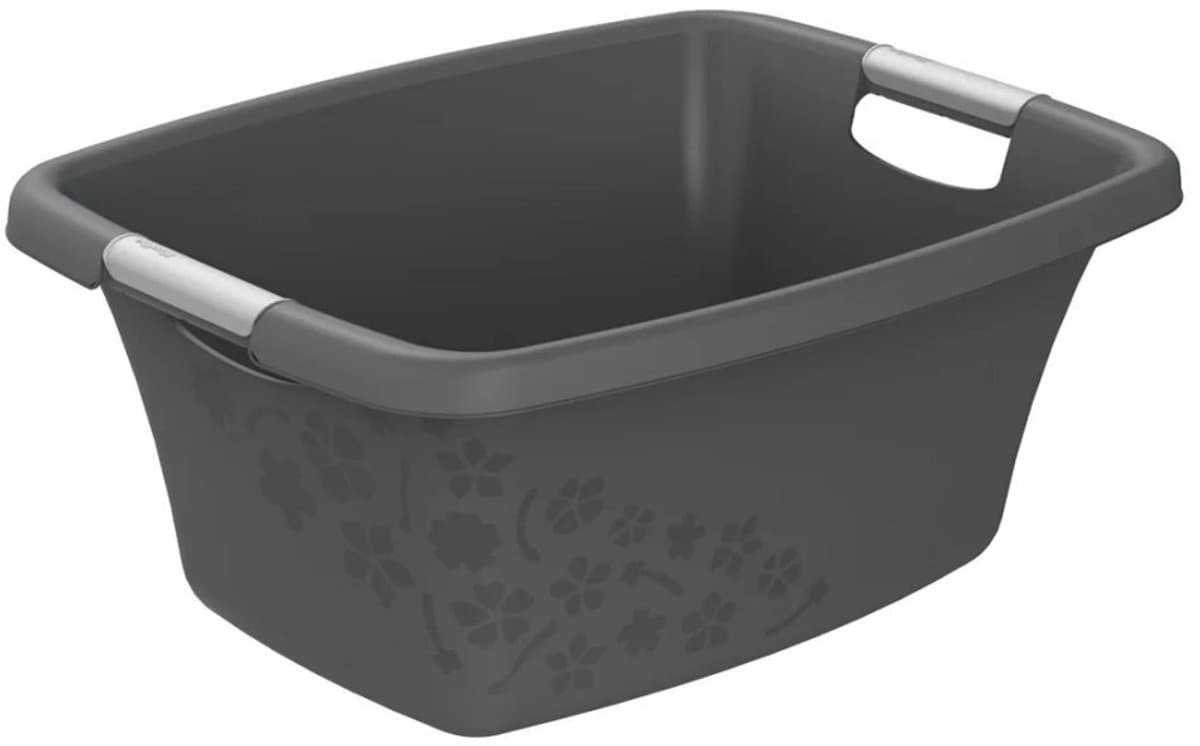 Rotho Flowers Wasmand 25L Antraciet — afbeelding 1