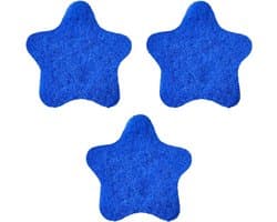 Dierenhaarverwijderaar Wasgoed - Pluisvanger Machine - Schoner Wassen - Absorbeert Haren Vezels - 3 Stuks - Blauw