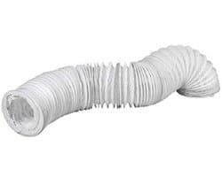 Flexibele PVC Ventilatieslang Ø 100mm - 1 meter - Afvoerslang voor Droger, Airconditioning, Afzuigkap - Versterkt met Staaldraad