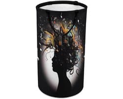 Wasmand met handgrepen - Opvouwbare mand - Kleding opbergen - Waterdichte binnenlaag - 40x69cm - Muziek Afbeelding