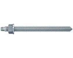 Ankerstang M12 - Bevestigingsstaaf Staal - Constructie Bevestigen - Gegalvaniseerd Staal - 300mm - Zilver