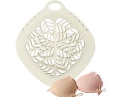 Waszak Lingerie - Fijne Was Zak - Bescherming Kleding - Zacht Gel Materiaal - 22.5 x 22.5 cm - Abrikoos