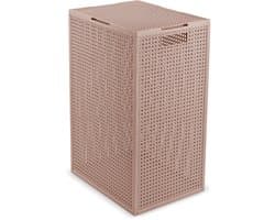 Curver Kaya Wasmand met deksel - 60L - 38x29x58,5 cm - Warm Taupe — afbeelding 1