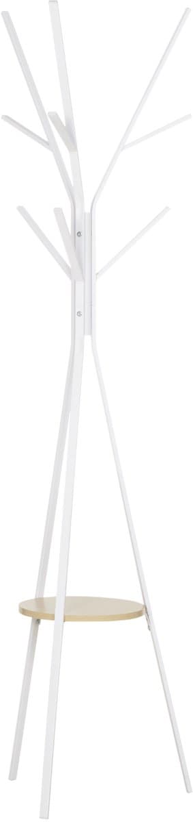 Kledingrek - 45x45x180 cm - Vrijstaand + Flurgarderobe - Praktisch & Robuust - Metaal - Wit — afbeelding 1
