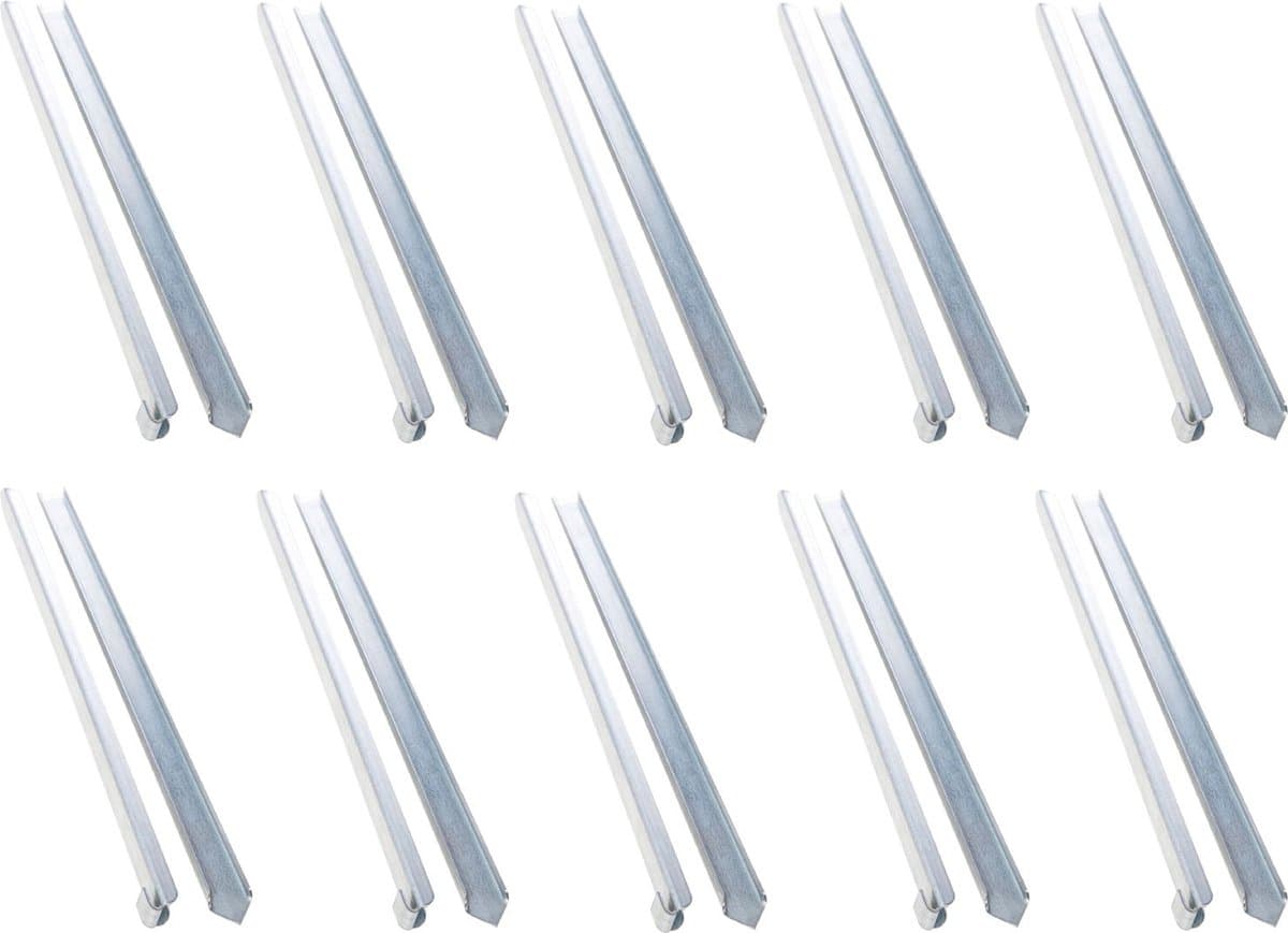 10 set grondankers voor graskant smal 40 x 2,6 x 0,2 cm — afbeelding 1